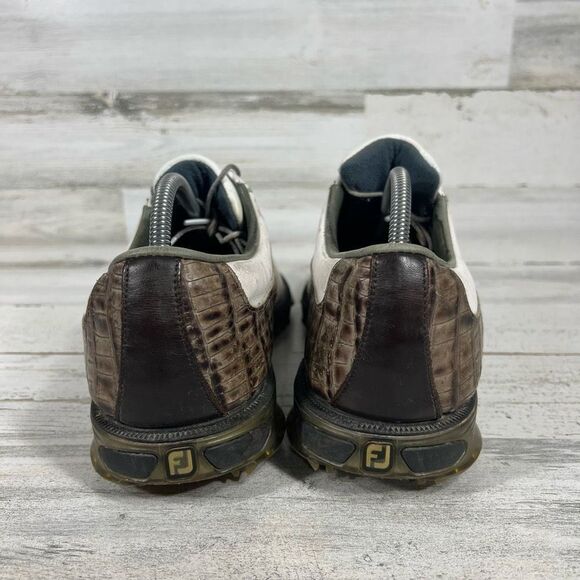 Footjoy Dryjoy Dry Joy‎ Tour Crocodile Golf Shoes FJ Mens Size 10M - Picture 3 of 9